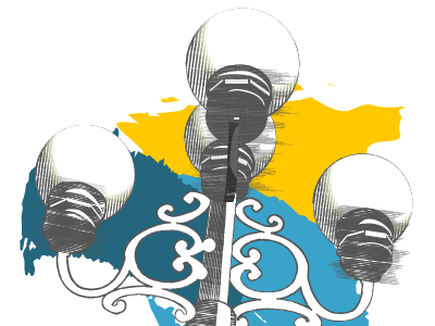 AFFI-CON 2014 Logo associations conference gas lamp illustrator logo vectors