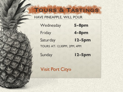 pcb tours callout brewery pineapple ux