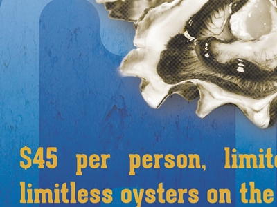 Celebrate Local: Oyster and Beer Party beer brewery event poster