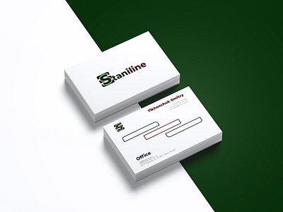 Business card design | Staniline brand identity branding business card card design design graphic design logo logo design logo mark logotype minimalism vector