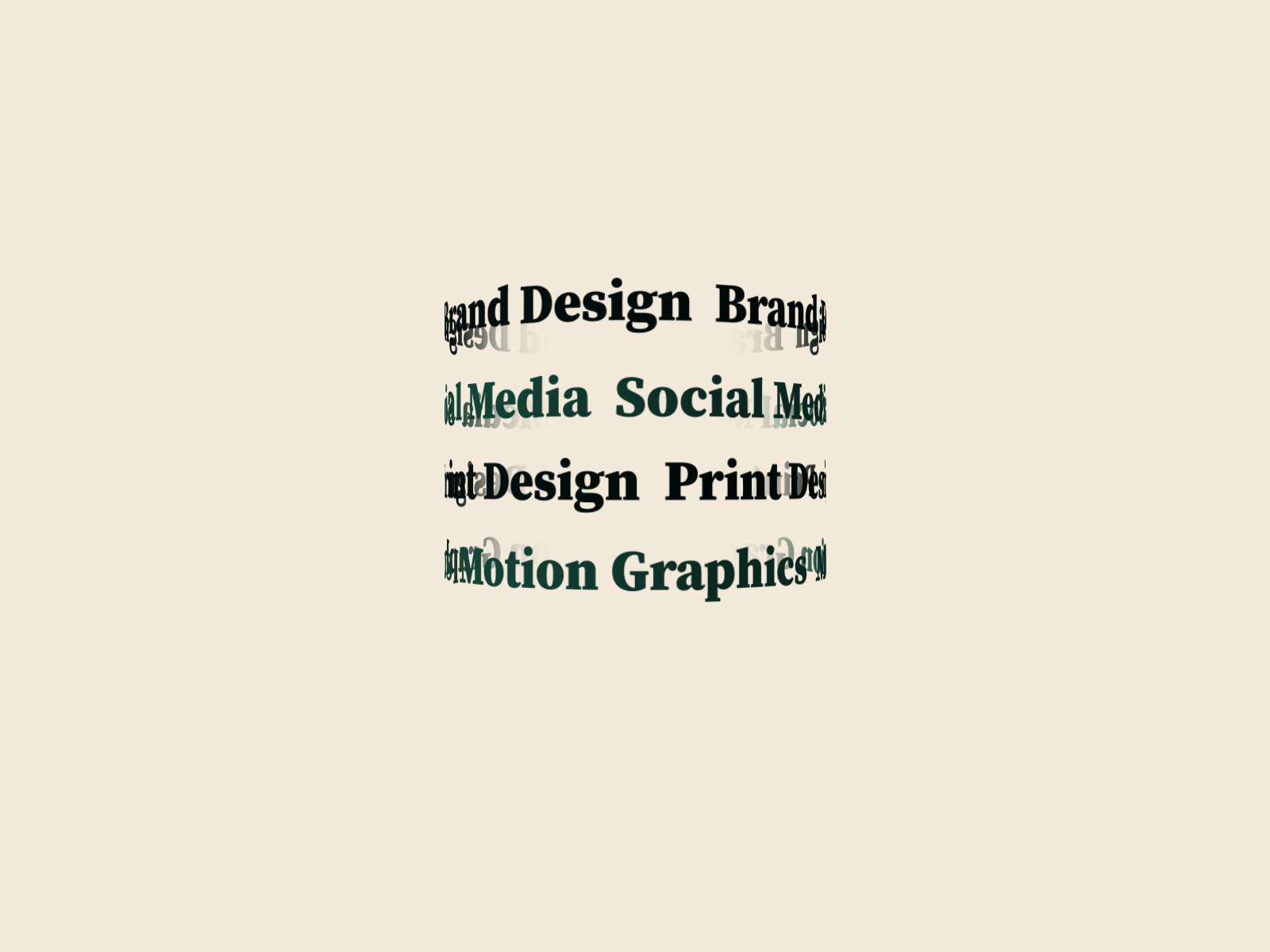 Kinetic typography | Personal visual identity (rebranding)