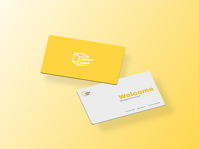 Yellow Cube | Business card design brand design brand identity branding business card business card design design graphic design logo logo design logo mark logomark logotype typeface typography vector yellow