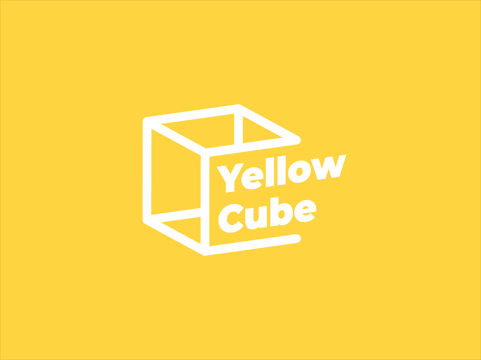 Yellow Cube | Logo animation animated logo animation brand identity branding cube design graphic design logo logo animation logo design logo mark logotype logotype animation motion design motion graphics vector yellow