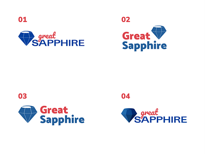 Great Sapphire | Logotype design brand design brand identity branding design graphic design layout logo logo design logo mark logomark logotype sapphire vector visual identity