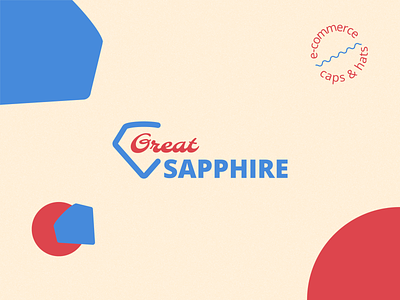 Great Sapphire | Logo design for e-commerce brand identity branding design graphic design logo logo design logo mark logomark logomark design logotype sapphire logo script logo vector visual identity wordmark