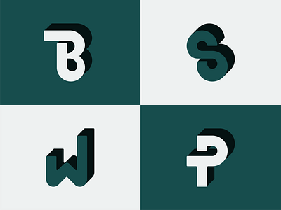 Lettermarks (B S W P)