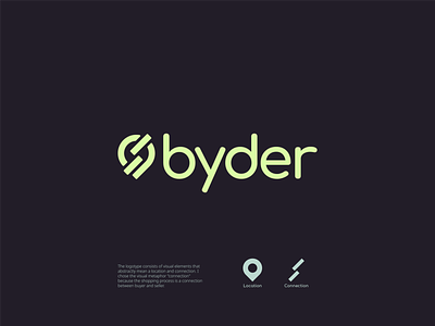byder (app) | Logo design app brand identity app branding brand identity branding design green icon icon design logo logo design logo for app logo mark logotype mark vector visual identity
