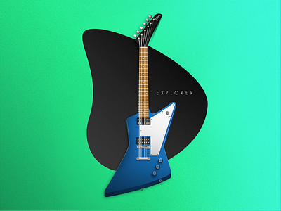 Axes - Explorer art gibson gradient guitars icons illustration rock roll vector