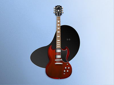 Axes - SG art gibson gradient guitars icons illustration rock roll vector