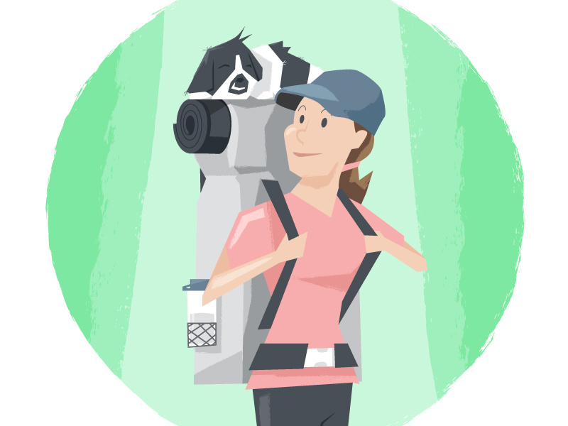 Backpacking Buddies by Steve Orchosky on Dribbble