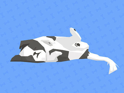 Sunday art blue calm dog illustration illustrator night pattern relax sleepy vector