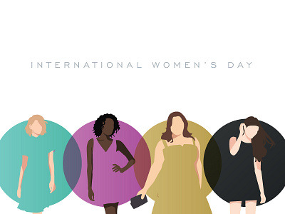 International Womens Day cmyk design fashion illustration international womens day people print women