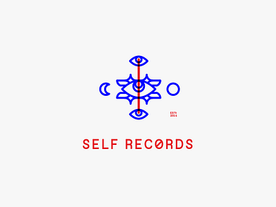 Self Records Logo branding design logo