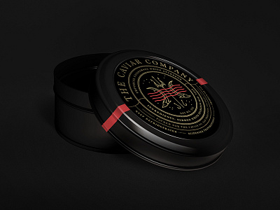 Caviar can caviar design illustration tin