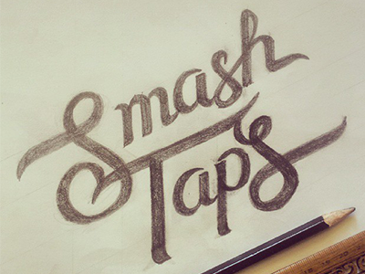 SmashTaps Logotype Sketch