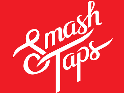 SmashTaps Logotype lettering logotype typography