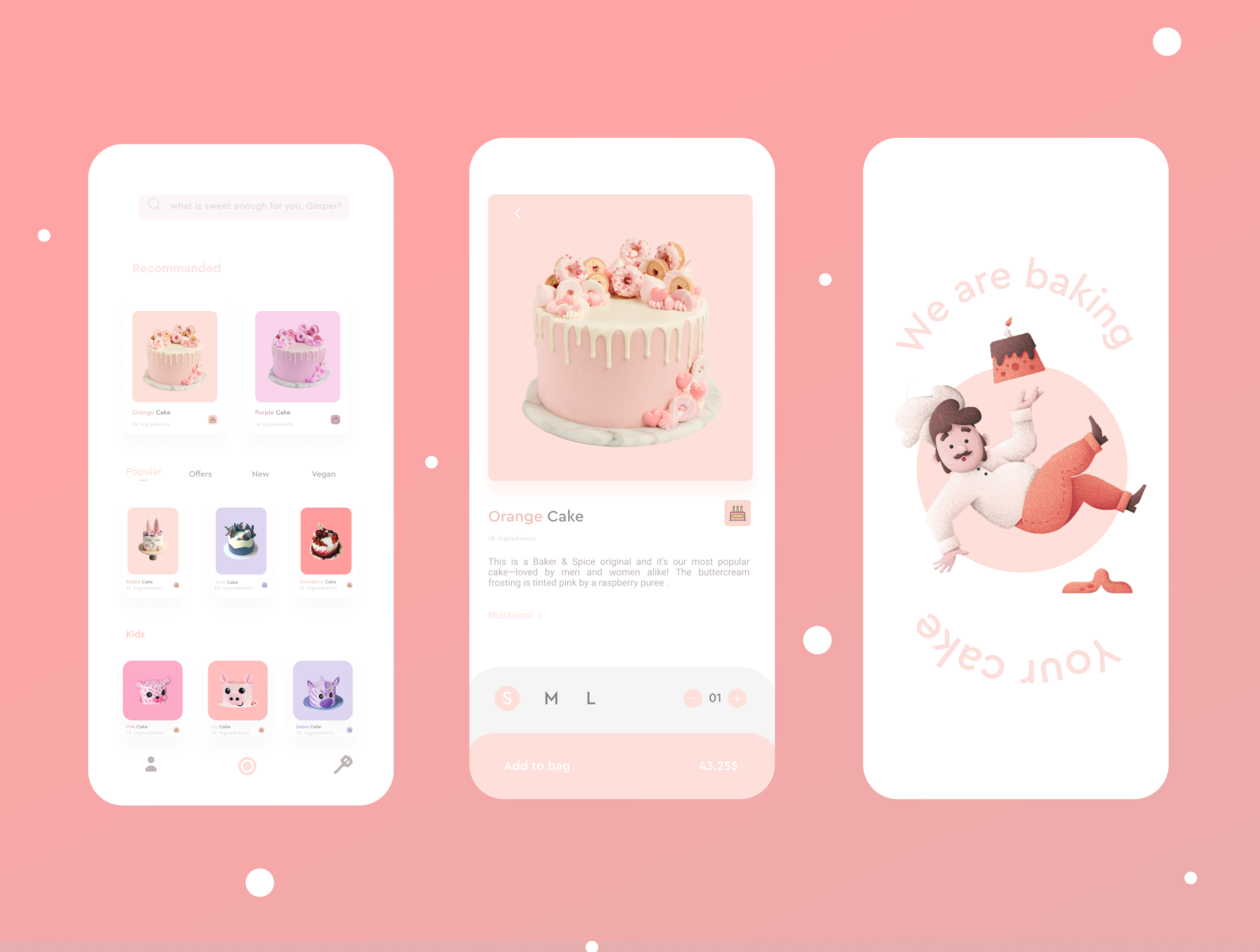 Sweet App by Alexandru Stefan ( Gasper) on Dribbble