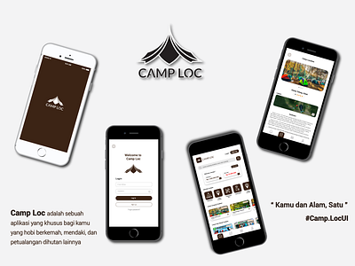 Camp.Loc App UI Design design dotdesember2021 ui