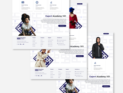 Passhion : Passion & Fashion Academy UI design dotm ui