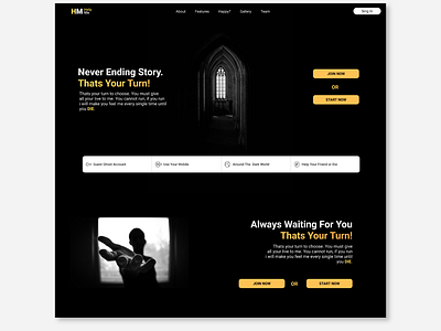 Help Me : Horror Website (Landing Page)