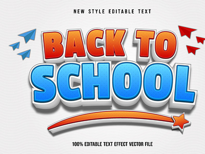 add on- back to scholl editable text effects for illustrator add on editable text layer style text effect