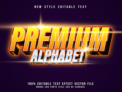 add on -premium editable text effect for illustrator