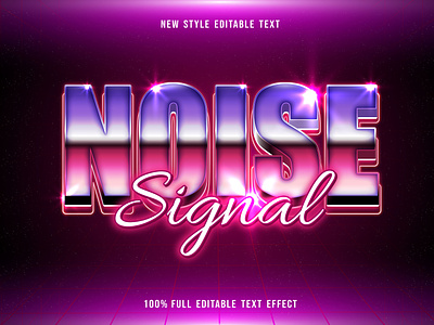 add on -noise editable text effect for illustrator