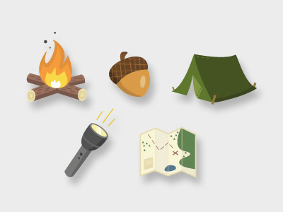 Camping icons camping icons outdoors wilderness