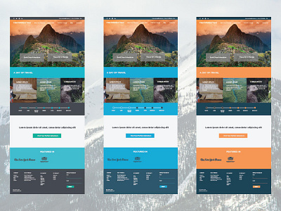 Travel Site Color Test color travel website