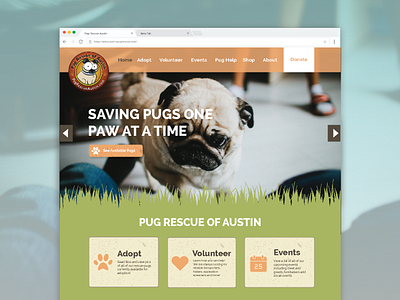 Pug Rescue Mockup