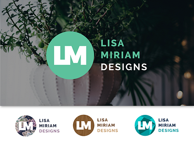 Lisa Miriam Logo design designer interior design logo