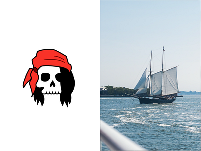 Pirate logo exploration logo vector