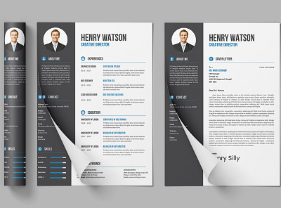 Job winning resume design cover letter design cv design cv writing design graphic design illustration job resume design vector
