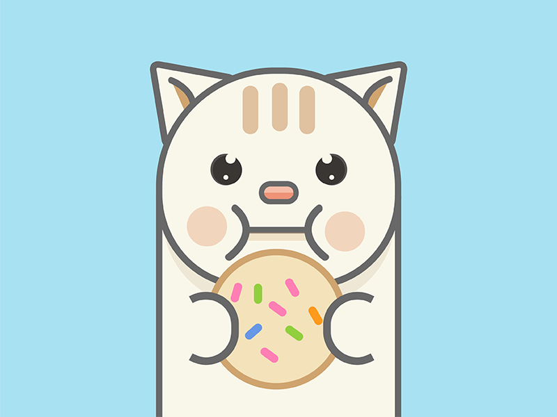 Cookie the Cat by Bec Lai on Dribbble