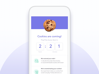 Daily UI 014: Countdown cookies countdown daily ui delivery timer