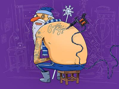 Meanwhile in Russia... 2014 actis character design illustration ilookhoo ink newyear russia tattoo web wunderman