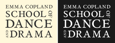 Emma Logo brand logo square typography