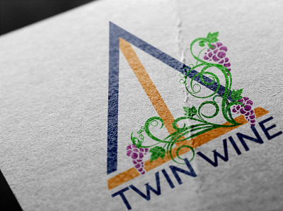 Wine Company logo minimalist vineyard wine logo