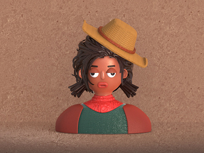 Cowgirl 3d c4d cowgirl design west