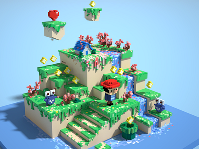 spring 3d voxel