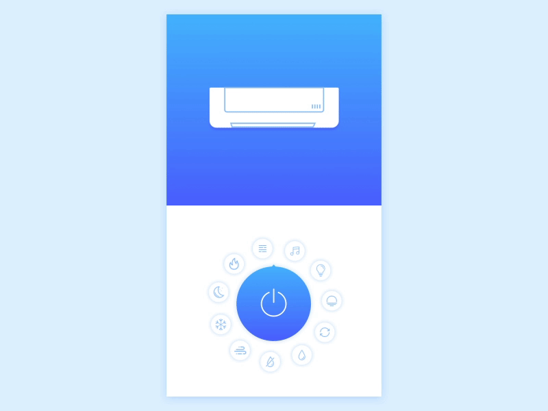 smart home app air conditioner animation app home smart