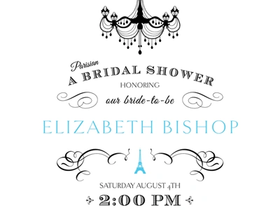 Bridal Shower Invite 2 invite print design typography