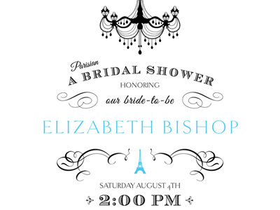 Bridal Shower Invite 2 invite print design typography