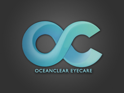 Oceanclear Logo branding glasses logo