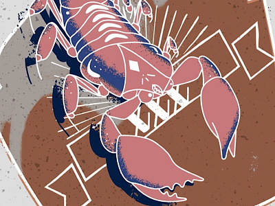 Scorpion Rum blog illustration pink scorpion scorpion rum