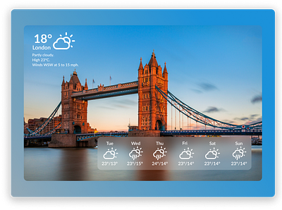 Daily UI #37 - Weather figma user interface uxui weather web design