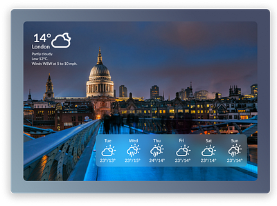 Daily UI #37 - Weather - Version 2 figma user interface uxui weather web design