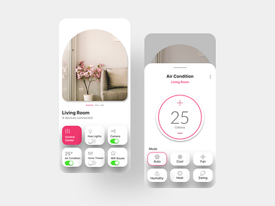 Smart Home App app design application figma interface mobile mobile app mobile interface smart home ui ui design ui interface user design user interface