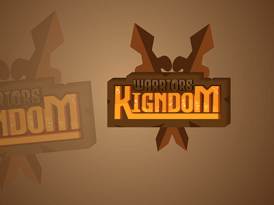 Warrior Kingdom (Gaming Logo) branding design fonts gaminglogo graphic design illustrations logo logodesign mascoat ui vector