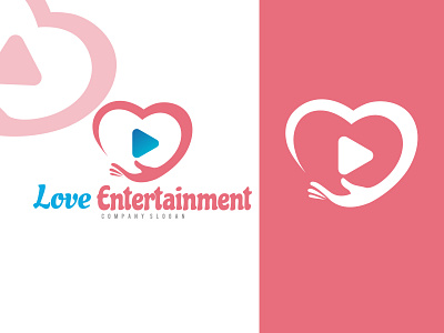 LOVE ENTERTAINMENT branding design graphic design illustration logo logodesign typography vector